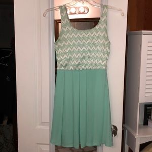 Beautiful Mint Chevron Dress